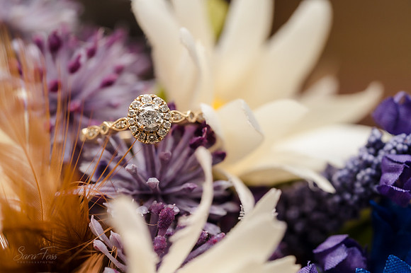 engagement ring detail shot